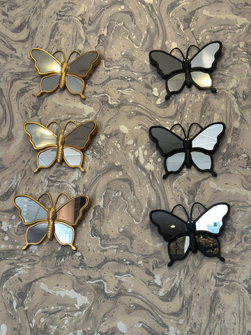 Luxe Butterfly Mirror Wall Décor